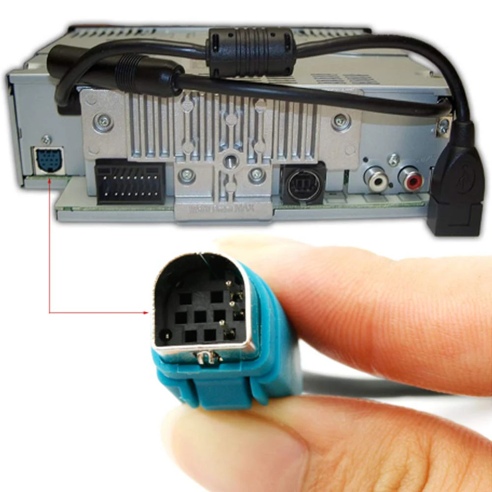 Biurlink Bluetooth приемник модуль адаптер аудио воспроизведения музыки Aux кабель для Alpine KCE-236B CDE-9872