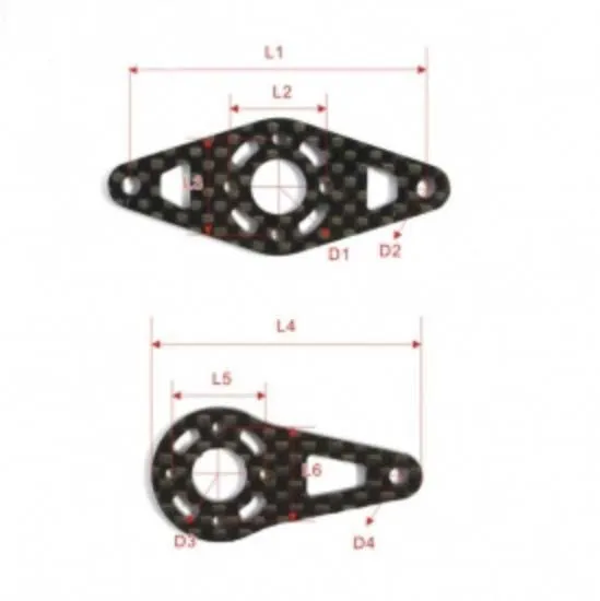 Сервопривод из углеродного волокна для плоскости 50 куб. См