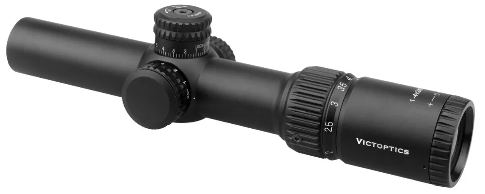 Victoptics 1 4x24 компактный Экстра легкий FFP 1/2 MOA прицел охотничьи прицелы с красной зеленой подсветкой сетка 30 мм
