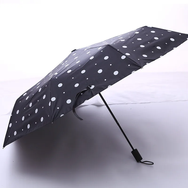 New spotted woman's Three-folding umbrellas for rain and sun portable pocket umbrella UV protection windproof tour gift | Дом и сад