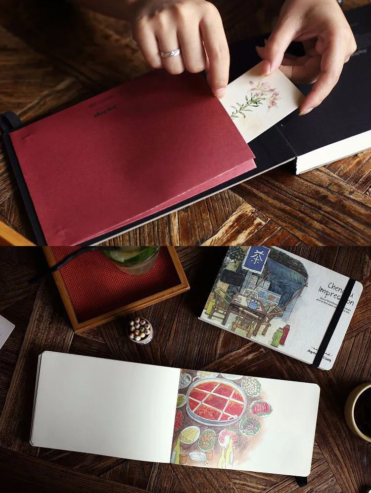 Пекин дали Юньнань Тибет Чэнду креативный блокнот Sketchbook ретро ручная роспись креативный блокнот Bloc de dibujo