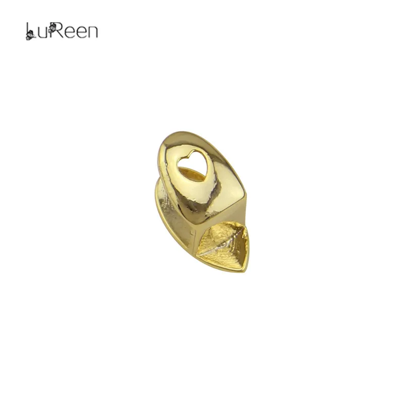 LuReen Золото Один зубы Grillz верхние и нижние грили Dentail пользовательские Fang зуб шапки Хэллоуин вампирский зуб Ювелирные изделия