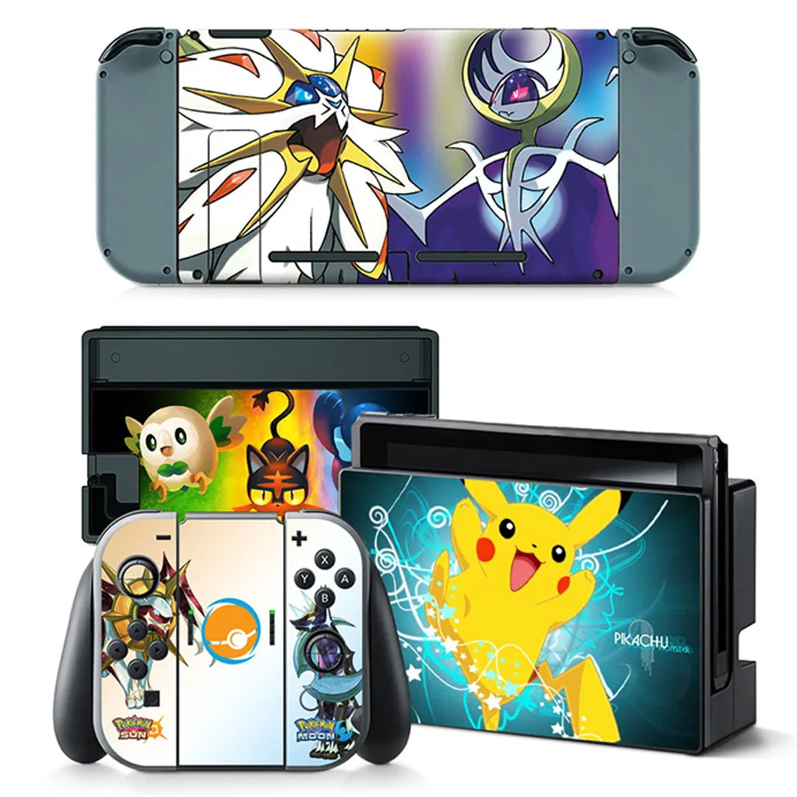 A002 Различные игровые Мультяшные наклейки для Nintendo консоли переключателя против царапин пыли кожи наклейки s для NS переключатель Геймпад контроллер - Цвет: A002
