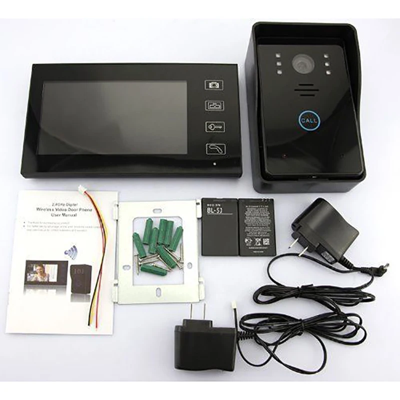 Беспроводной видеодомофон 2 4G Home 7 &quot домофон с дверным звонком камера