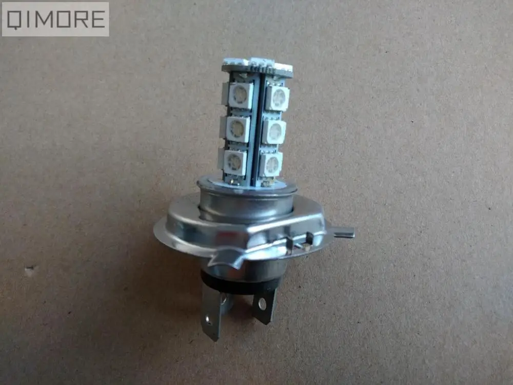 Blue light 1 шт 12 в 5050 18 SMD 18 светодиодный H4 лампа противотуманная фара фонарь светодиодный лампы для автомобиля скутер мотоцикла/белый или синий свет - Цвет: Blue light