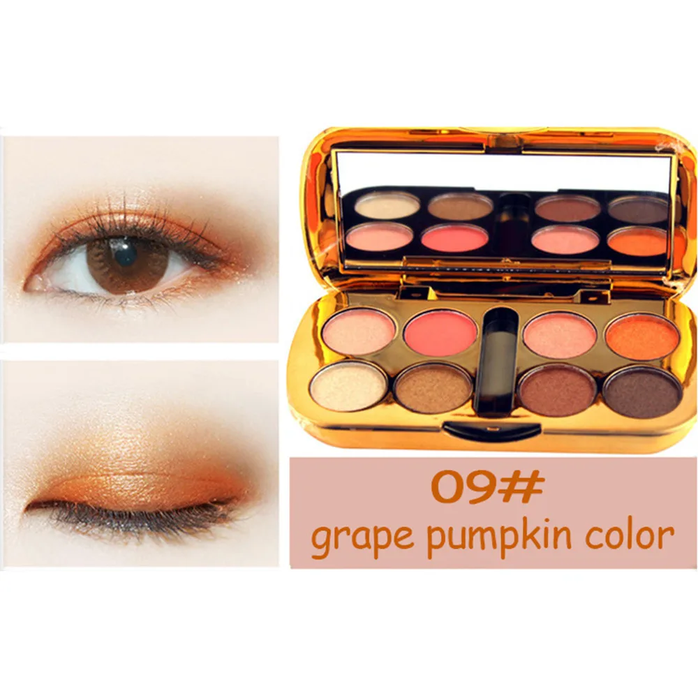 8 цветов закат Natashas матовые тени для век Pallete женские тени для век Maquillaje Shimmer Тени для век макияж набор палеток косметика - Цвет: C