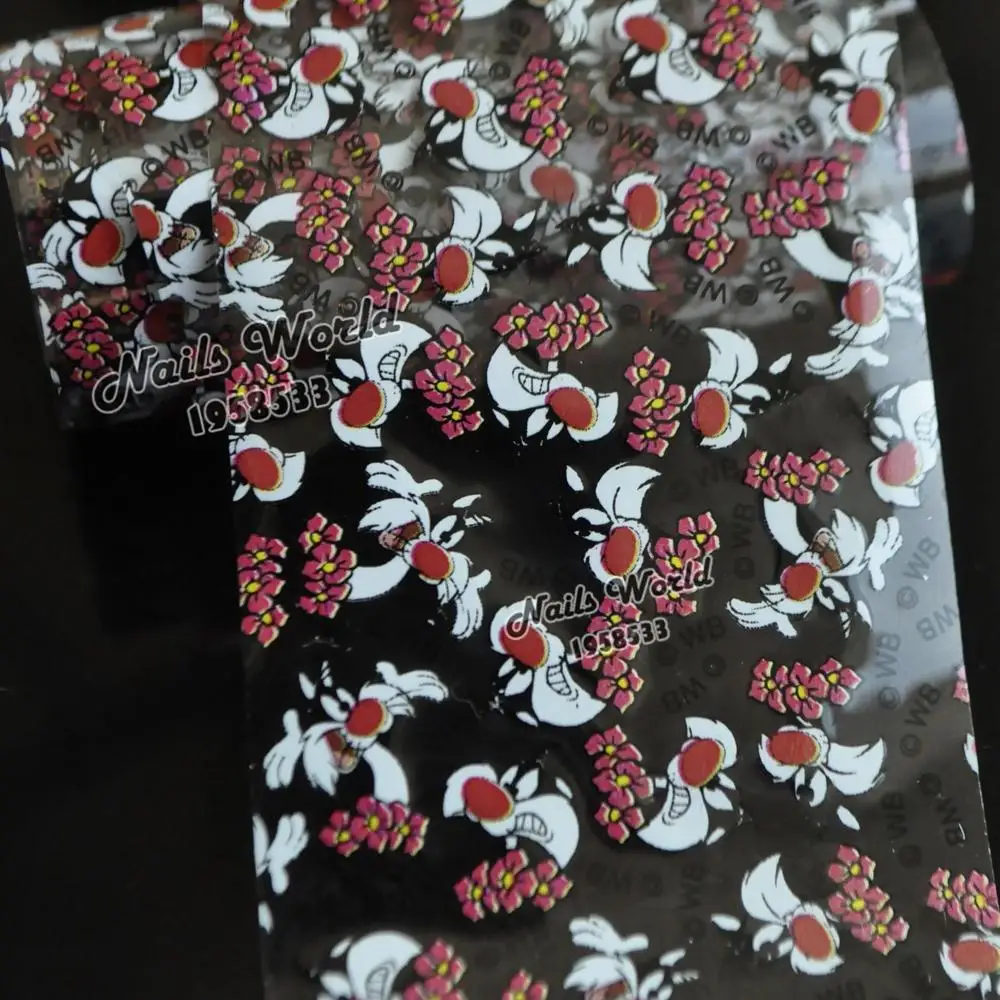 

Cartoon Bird Nail Art Transfer Foils Nail Sticker Decal Tip Decoration DIY Shining Tools S54