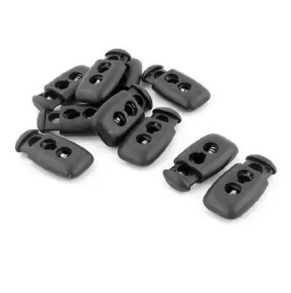 6 мм Чистка Кружево Шнурки Пряжки Пробка Веревка Диаметр Двойное Отверстие Placstic