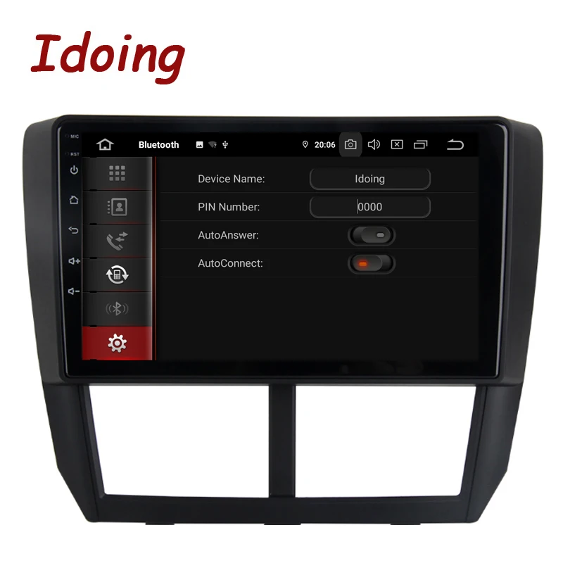 Idoing " Автомобильный Android9.0 Радио мультимедийный плеер для Subaru Forester 2008-2012 PX5 4G+ 64G 8 Core gps навигация 2.5D ips TDA 7850