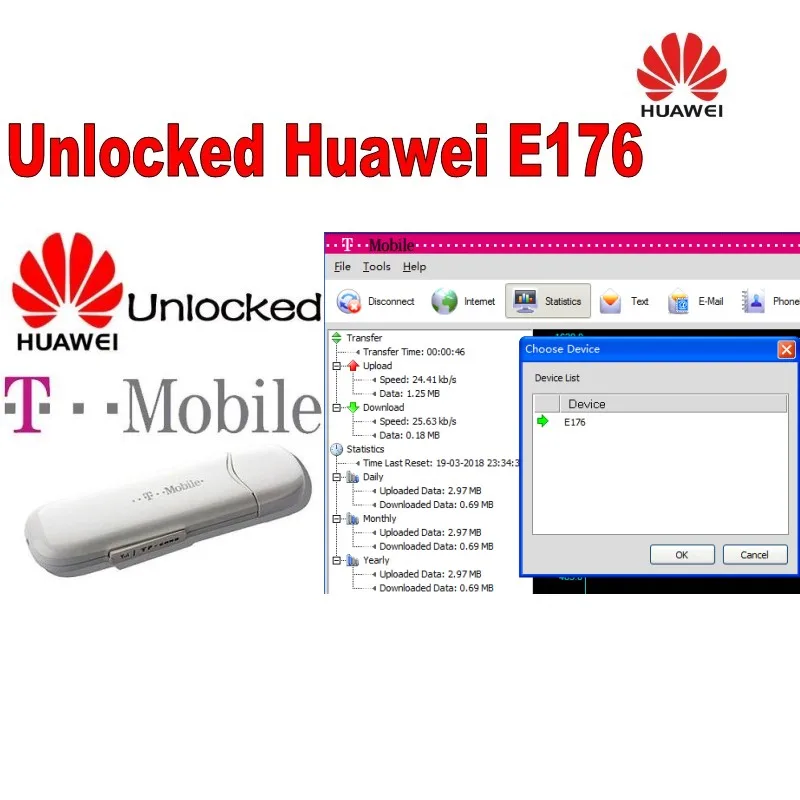 

Lot of 100pcs HSDPA/HSPA 7.2Mbps Unlocked 3G USB Modem E176,DHL shipping