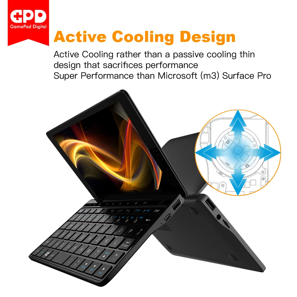 GPD карман 2 Pocket2 7 дюймов окна с сенсорным экраном 10 Системы Мини ПК карманный