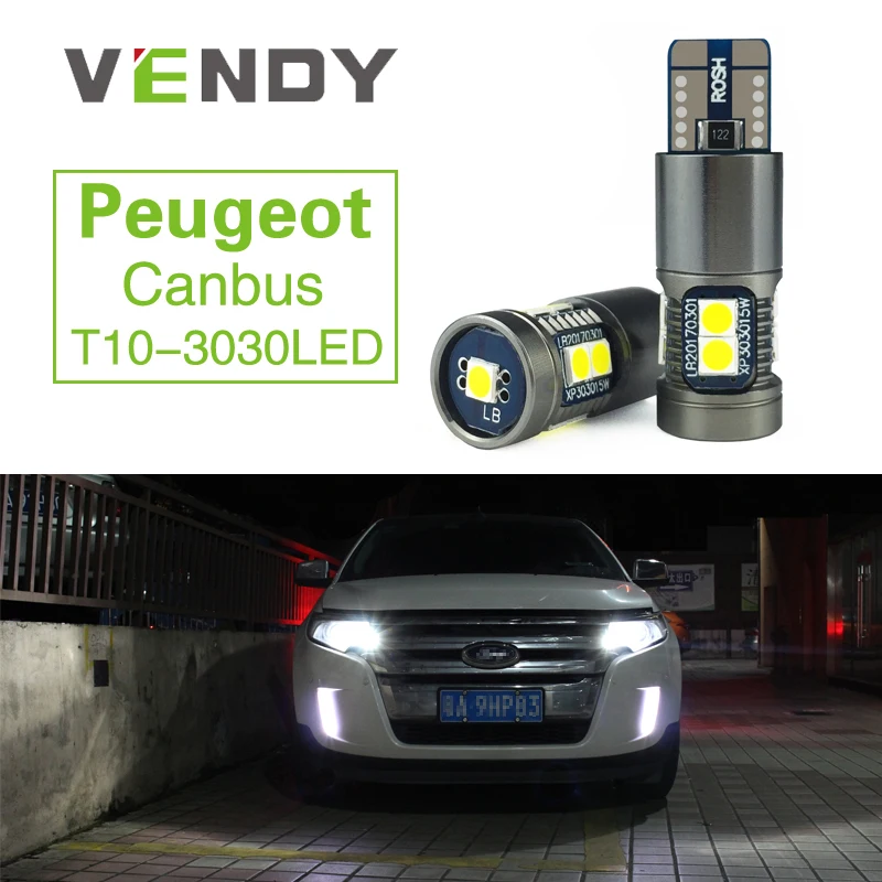 2 шт. Автомобильные светодиодные лампы Canbus T10 W5W 194 2825 для габаритных парковочных