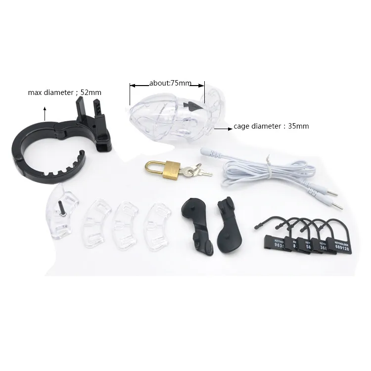 Регулируемый размер мужской многофункциональный электропояс верности