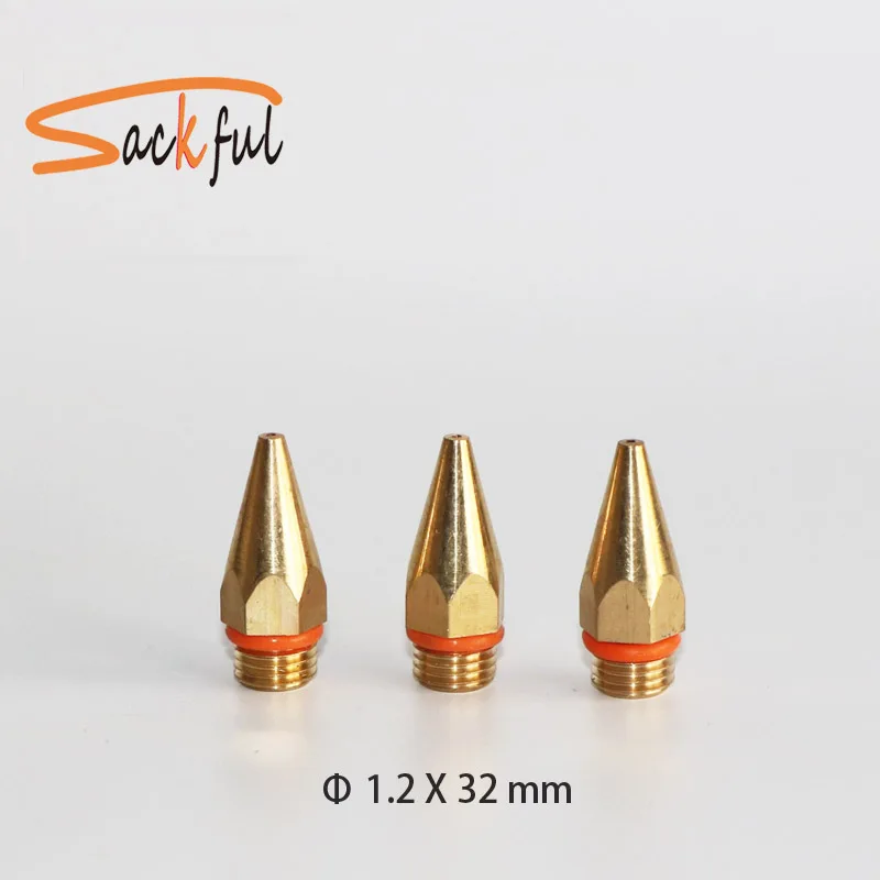 Насадка для клеевого пистолета 1 2x32 мм с медным отверстием шт./лот|gun nozzle|glue gun nozzlelot