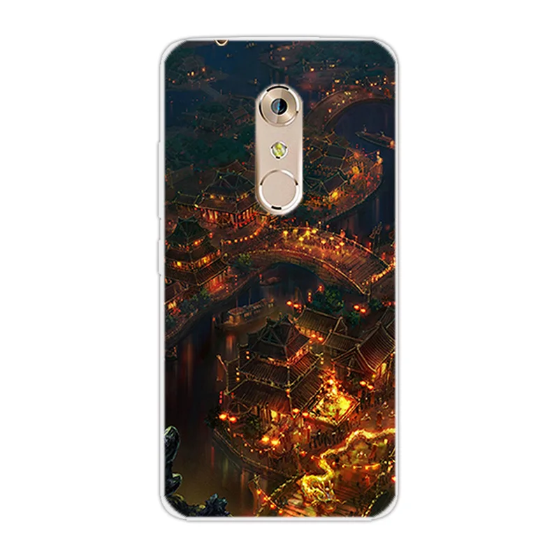for ZTE Axon 7 5.5inch Bizarre Back Cover Soft Silicon Case Transparent TPU Shell Coque Axon7 Protective Capa |