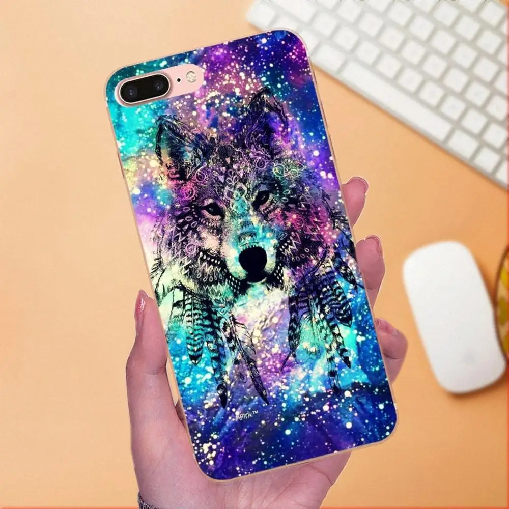 Модный Ловец снов Кот Волк Сова Тоторо для Apple iPhone 4 4S 5 5C 5S SE 6 6S 7 8 Plus X XS Max XR сотовый