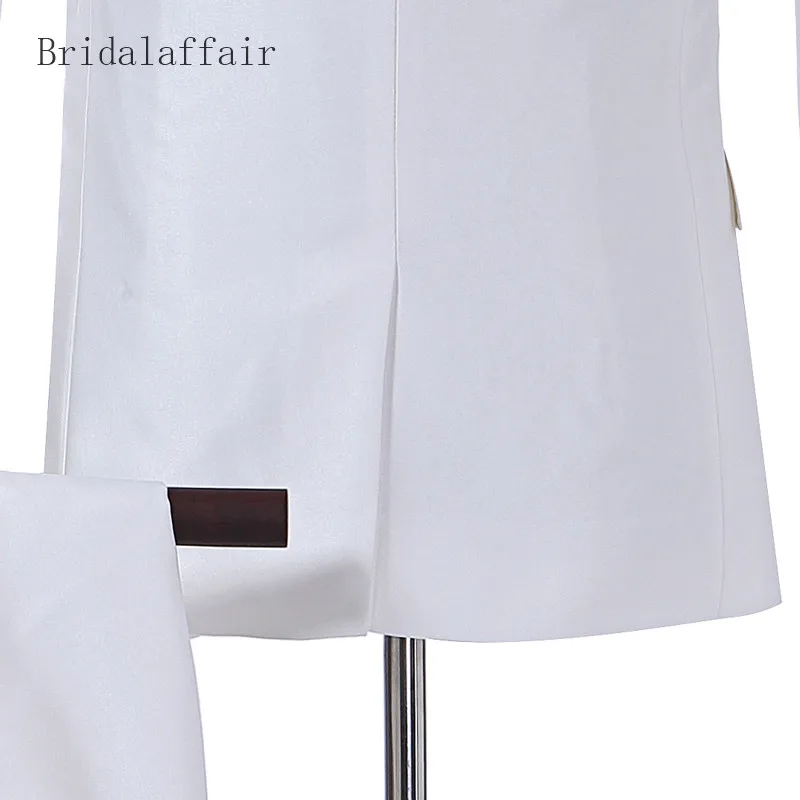 2018 блестящие мужские свадебные костюмы Bridalaffair официальный смокинг для жениха на