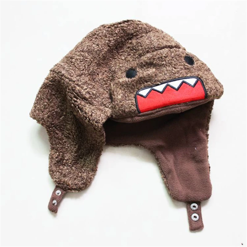 С героями мультфильмов Big Mouth DOMO зимняя шапка ушанка Русская Шапка меховая теплая