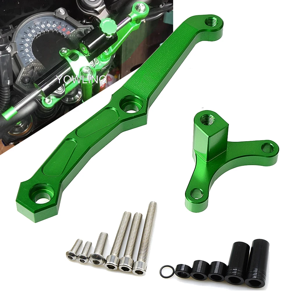 

YOWLING Motorcycle Accessories Steering Damper Mounting Bracket Kit Stabilizer For Kawasaki Z800 2013 2014 2015 2016 2017 2018