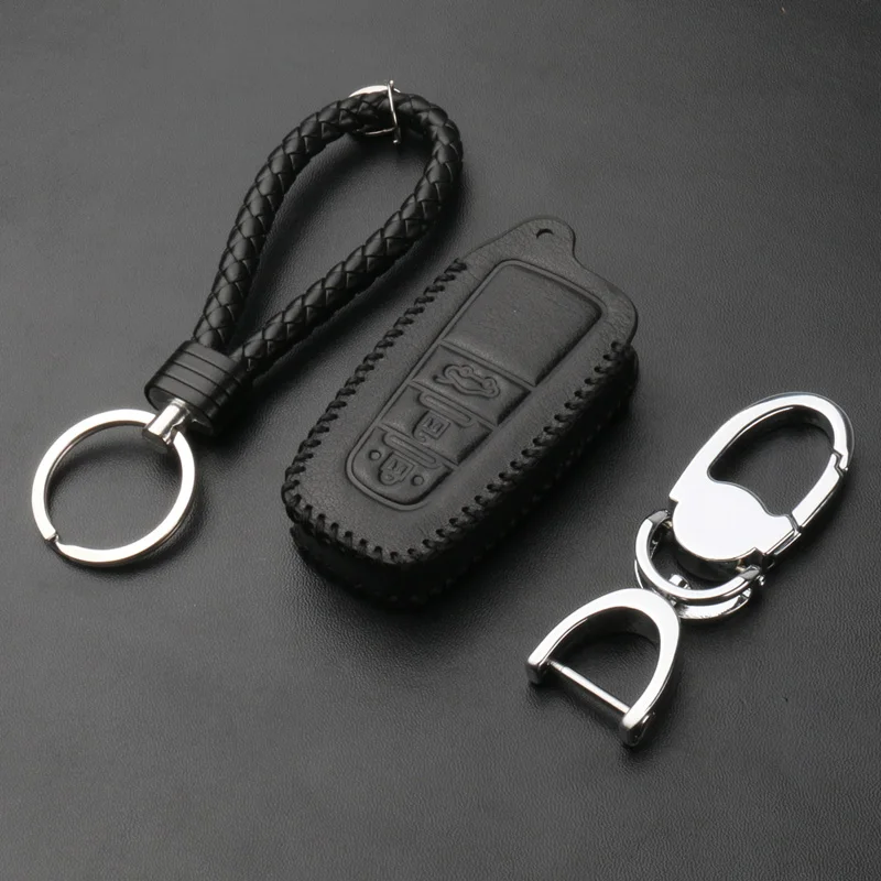Совершенно новый кожаный чехол для дистанционного ключа Toyota Camry 8 th/Prado 2018|leather key fob