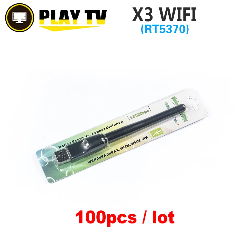 100 шт. RT5370 мини USB WiFi беспроводной с антенной LAN адаптер лучший для Openbox X3 X4 X5 Z5 Skybox F5S
