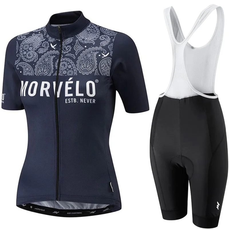 MORVELO Pro Women Cycling Set MTB Bike Clothing Female Racing Bicycle Clothes Ropa Ciclismo Girl Cycle Wear Bib Short | Спорт и