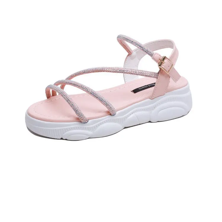 Сандалии женские с открытым носком уличные спортивные босоножки ремешок на