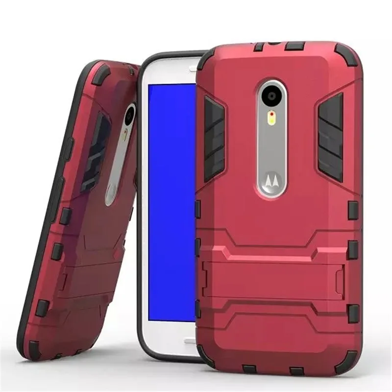 Для Motorola G3 ТПУ & PC телефон случаях 2in1 противоударный Прочный Combo Броня чехол для