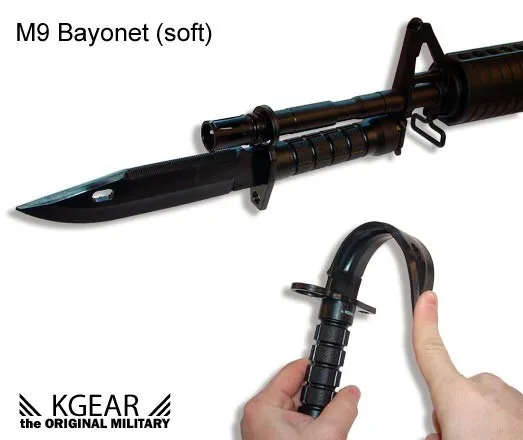 Армейский M9 Airsoft тактический бой пластиковая игрушка кинжалом Косплей модель ножа для шоу Военная тренировочная военная игра Охота черный цвет
