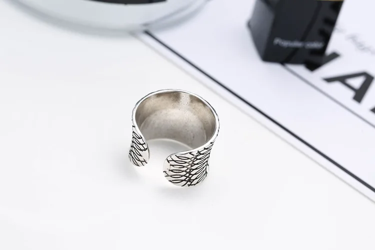 Женское серебряное кольцо с открытым кольцом ювелирное изделие в стиле ретро из