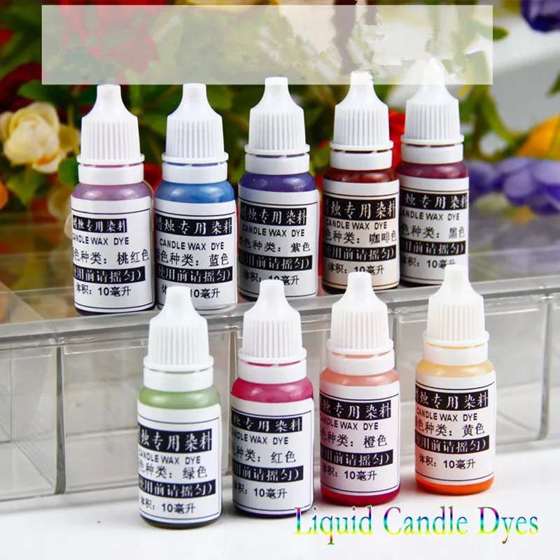 

DIY Candle Pigment Liquid Candle Dyes 10ml Suitable for jelly wax soybean wax ice flowers wax beeswax coconut wax