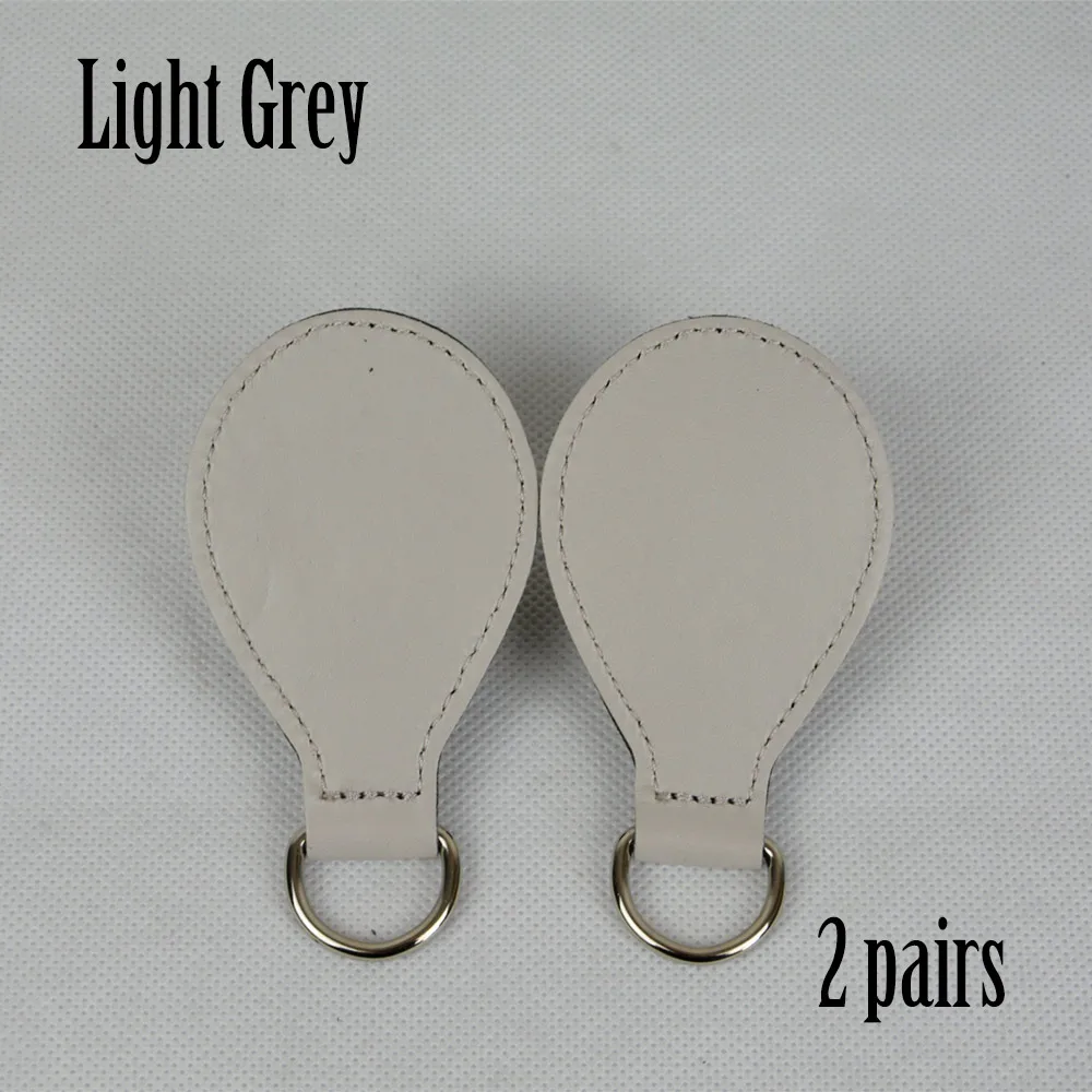light grey Tanqu 2 пары 4 шт. ПУ капля для O сумка Obasket падение конец ручки крепления DIY женская сумка - Цвет: light grey