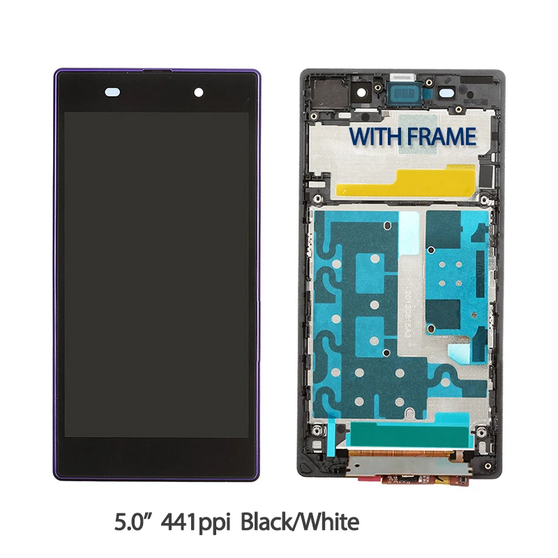 5 0 &quotполный экран для Sony Xperia Z1 ЖК L39H дисплей сенсорный планшета сборки + рамка C6902