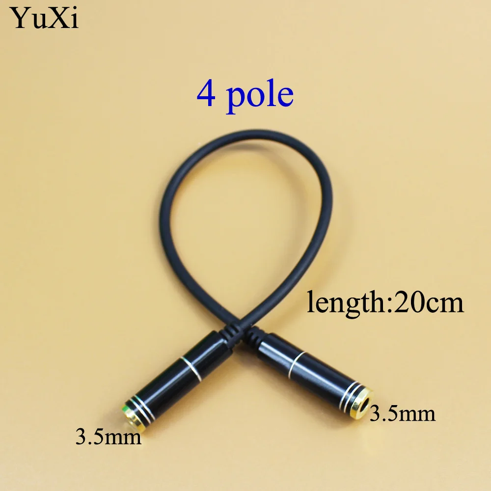 YuXi jack 3,5 мм Женский аудио кабель позолоченный аудио удлинитель Кабель Aux для компьютера мобильного телефона