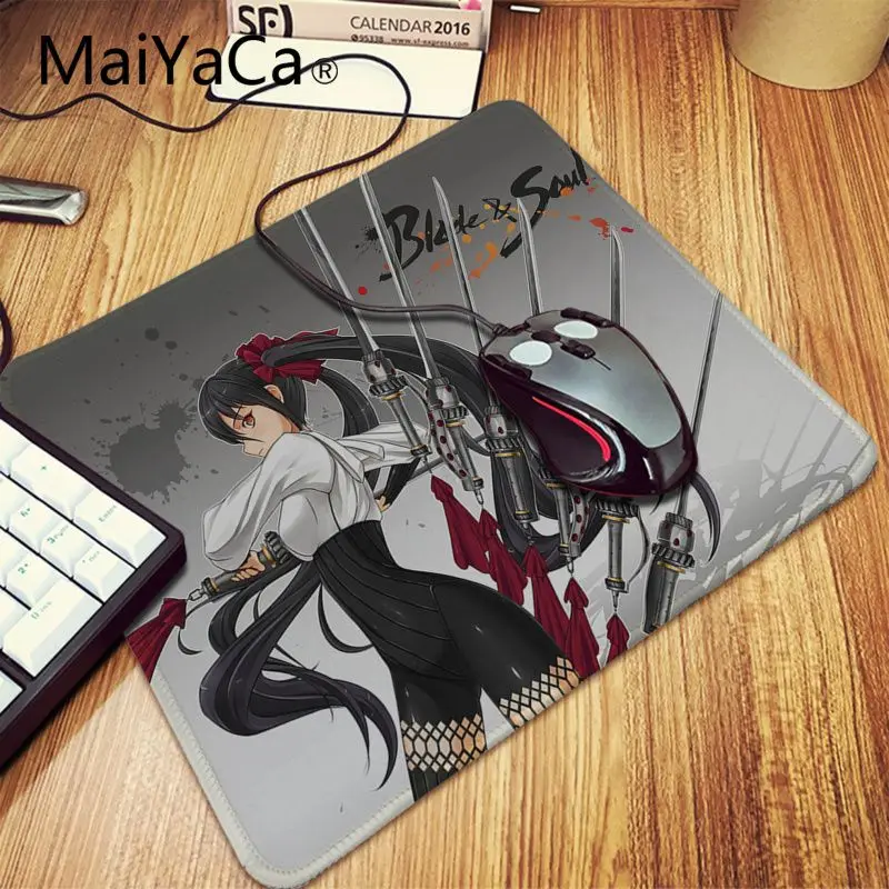 Lock Edge 25x29cm MaiYaCa Лидер продаж Blade Soul аниме уникальный настольный коврик игровой коврик для мыши большой игровой коврик для мыши анти-с блокировкой скольжения PC компьютерный стол коврик - Цвет: Lock Edge 25x29cm
