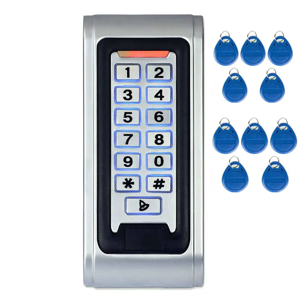 T123 SmartYIBA металлические электрические дверные наборы контроля доступа RFID карты Reader180KG магнитный замок/Электрический ударный Болт замок для дома/офиса - Цвет: T123
