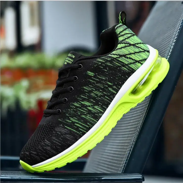 

New listing hot sale summer fly weave knitting Breathable men women running shoes sneakers Couple shoes big size 36-45 D5099