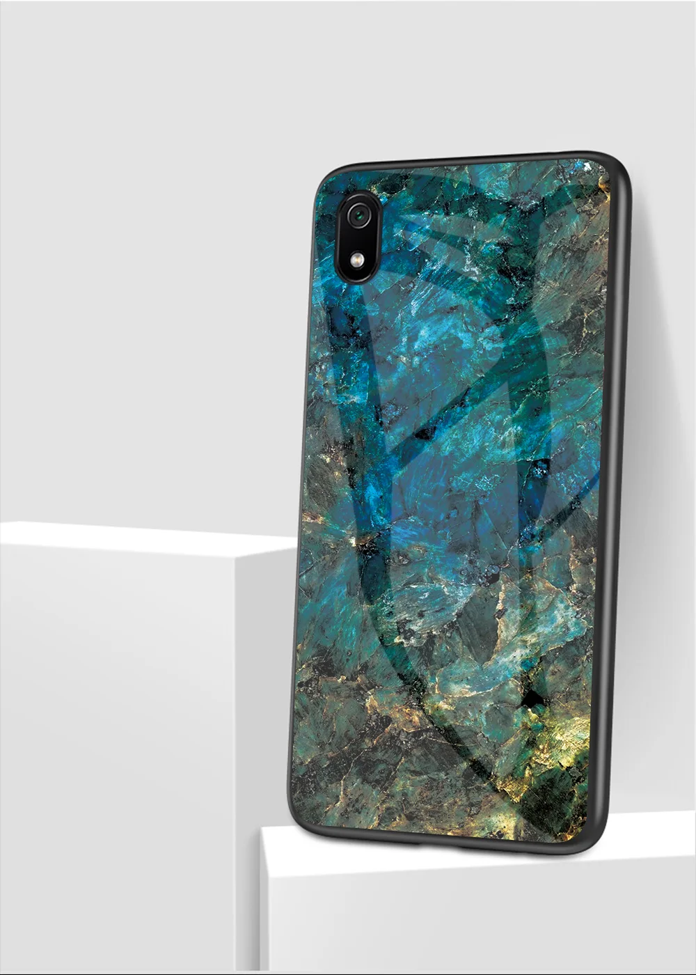 Для Xiaomi Redmi 7A чехол из мраморного глянцевого закаленного стекла Мягкий Силиконовый противоударный жесткий чехол для телефона Xiomi Redmi 7 Redmi7 6,26"