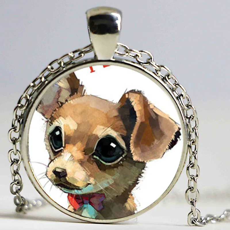 Ожерелье питбуль с кулоном Серебряное украшение надписью жизнь лучше эффектное