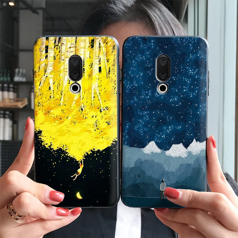 Рельефный чехол для Meizu 16th Plus 16X 16 X|Бамперы| |