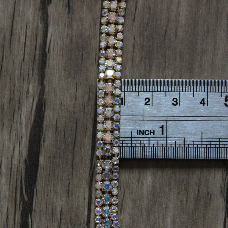 5 штук в упаковке, ярдов/партия кристалл AB Стразы цепи Стразы обрезки DIY аксессуары LSRT098-1