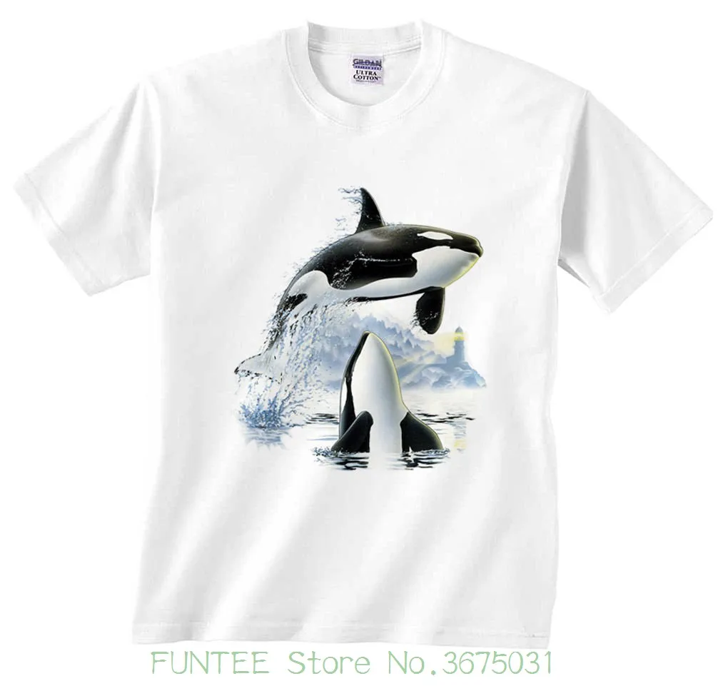 Футболка для прыжков и Orca Killer Whale Blackfish Whales футболка Забавный спортивный костюм