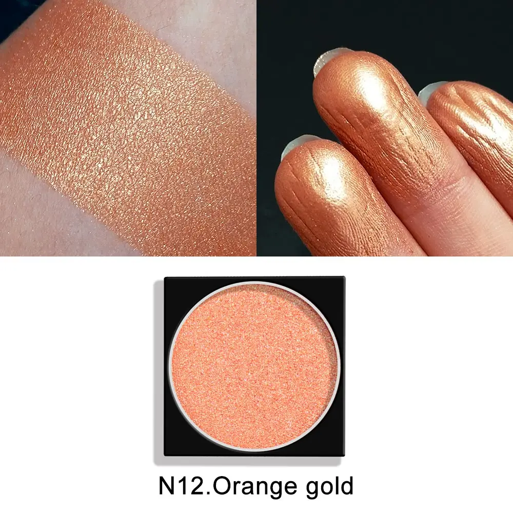 N12 NAQIER тени для век макияж одиночные тени для век DIY пользовательские цвета матовый минеральный палитра теней Блеск Палетка с тенями - Цвет: N12