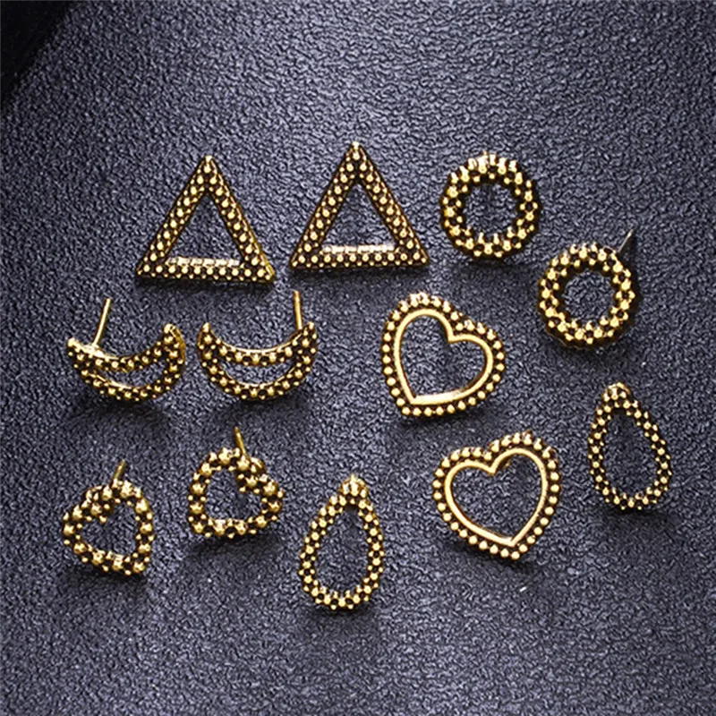 6 пар/компл. в этническом стиле ветер свадебные женские украшения богемном Винтаж