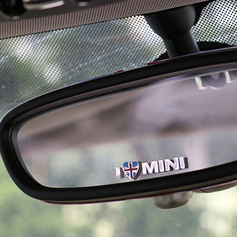 Металлическая мини-наклейка I Love для автомобиля BMW Mini Cooper S R56 R50 R53 F56 F55 R52 R54 R55 R57 R58 R59