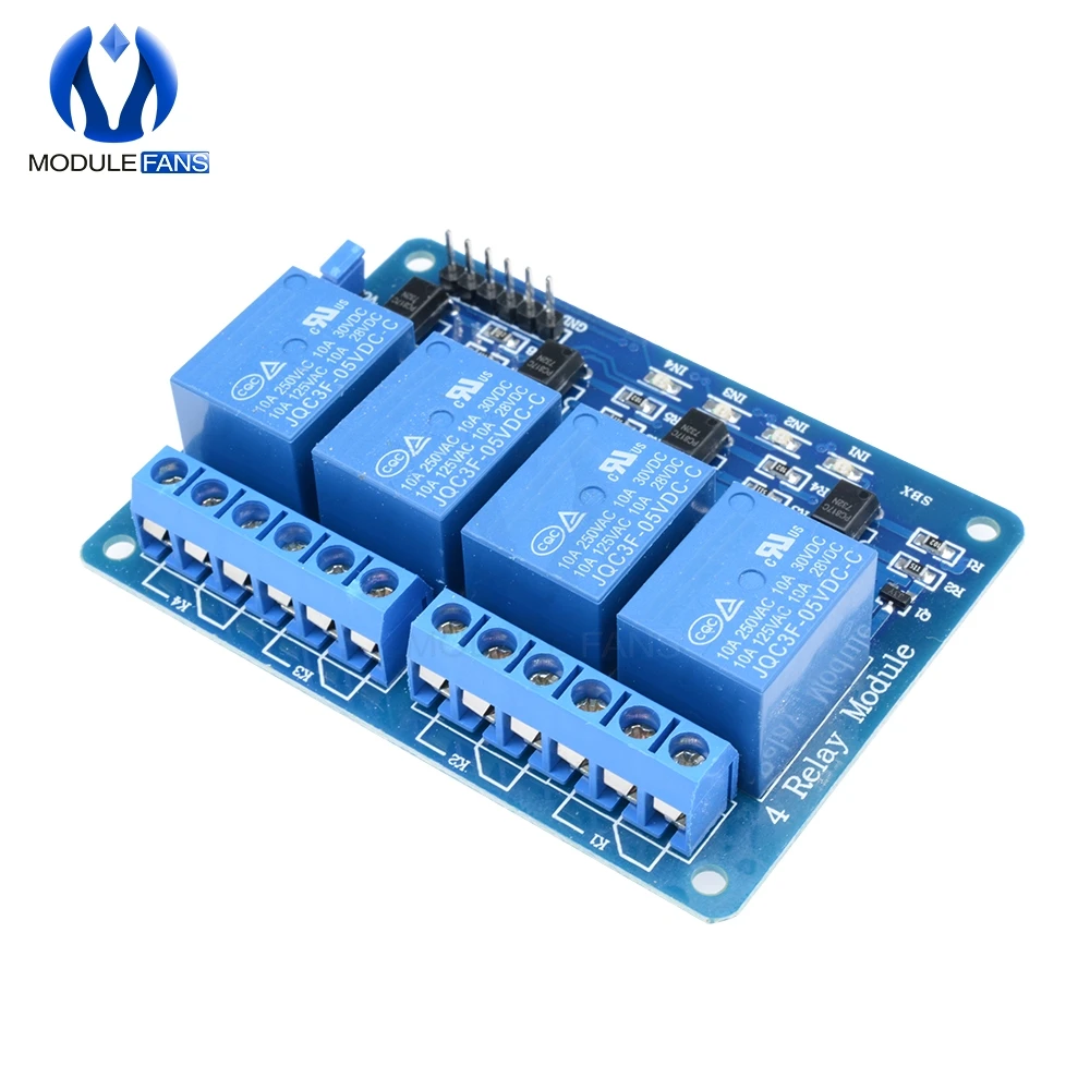 5V 4-канальный Релейный модуль 4-щит управления каналами реле для Arduino с оптопарой реле Выход 4 способ релейный модуль 4CH