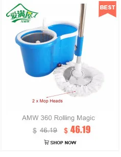 AMW 360 прокатки Magic пола Швабра с отжимом Hands-free вращающиаяся швабра ведро комплект ножная педаль вращающаяся Швабра для пола с 2 микрофибры швабры