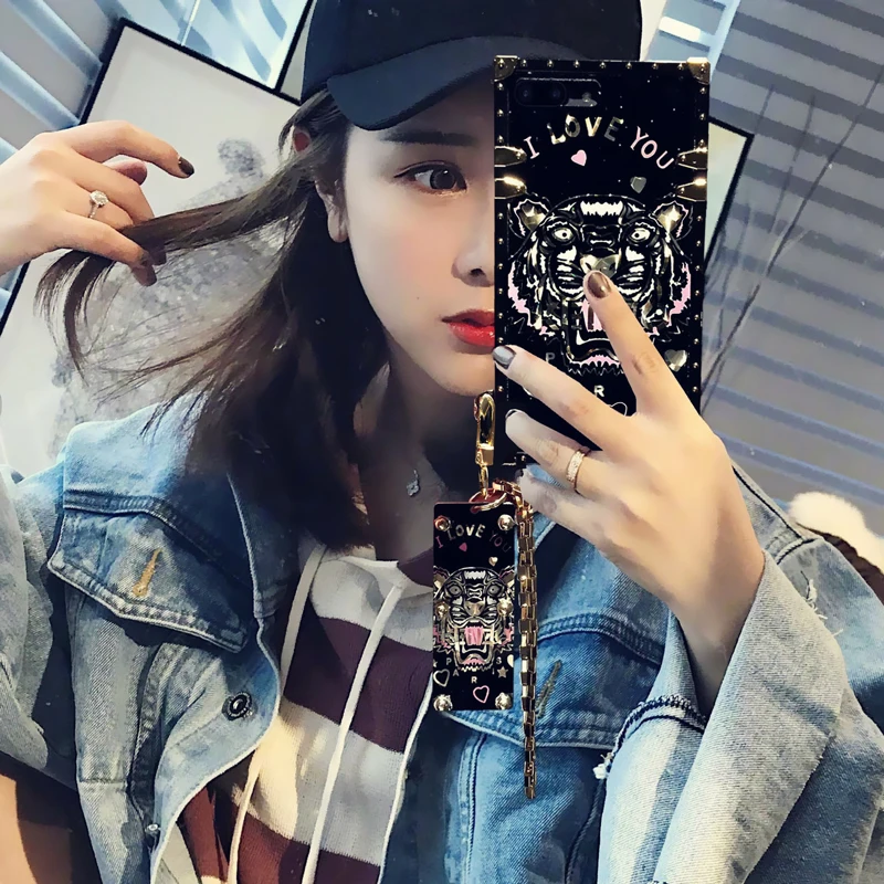 Чехол для OPPO R11S R11 плюс R9 новые тенденции зеркало кролик I love you головы тигра