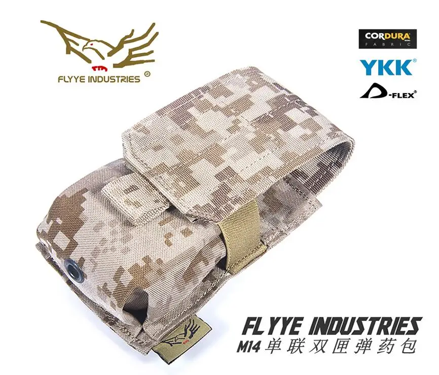 FLYYE MOLLE нейлоновый M14 с одним картриджем Магнитная сумка CORDURA PH-M008 | Спорт и