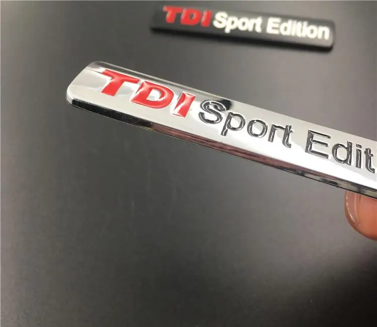 Пластиковый TDI Sport Edition стикер для модификации автомобиля эмблема|Наклейки на